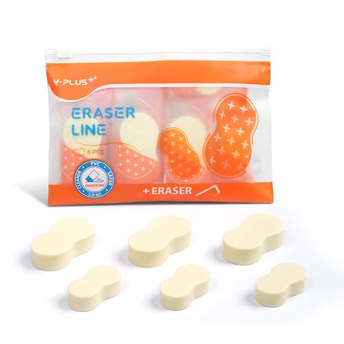 Yplus Eraser Linea Di Gomme 6 Unidades (Recondicionado Como Novo) YPLUS - Borrachas - recondicionado, 6 unidades, papel de linha, toque suave