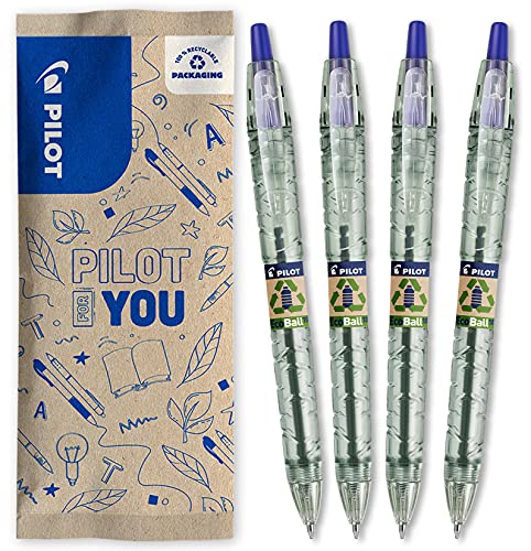 Esferográfica PILOT Flowpack Eco Ball (Azul) Pilot - Canetas - recarregável, tampa retrátil, ponta 1.0mm, materiais reciclados