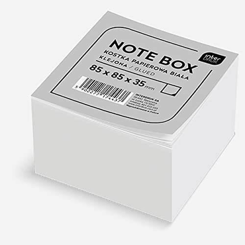 Bloco de Notas A5 INTERDRUK (85x85x35mm - Branco) Interdruk SA - Cadernos e bloco de notas - A5, 85x85x35mm, 100 folhas, capa resistente