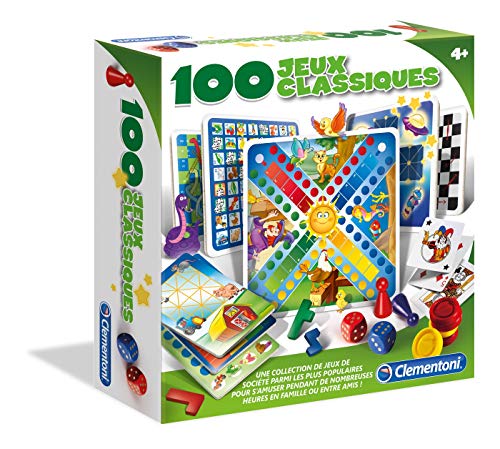 Jogo de tabuleiro CLEMENTONI 100 juegos clásicos (8 anos) CLEMENTONI - Jogos - jogos clássicos, 8 anos, variáveis, familiares