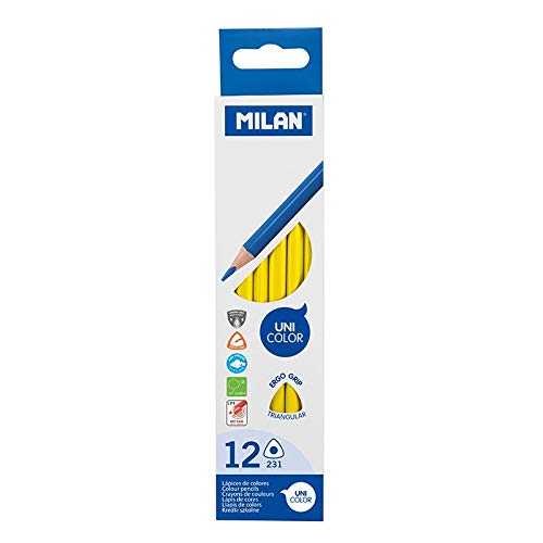 Caixa para Lápis MILAN (Amarelo - Polipropileno) Milan - Lápis - amarelo, polipropileno