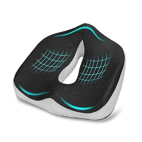 Almofada para Cossis Memory Foam Portátil Cinzento Poligino - Almofadas para cadeiras e sofás - memory foam, portátil, cinzento
