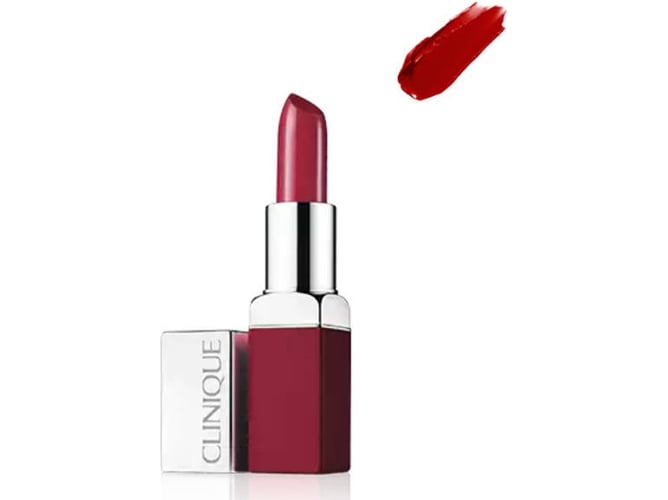 Batom CLINIQUE Pop Lacquer Lip Colour + Primer #07 Passion Pop Clinique - Maquiagem labial - hidratação, protecção, resistente, passion pop