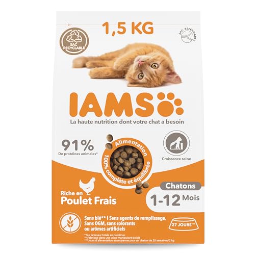 Ração para Gatos IAMS (1.5 Kg - Seca - Sabor: Frango) IAMS CHAT - Comida para gatos - 1.5 kg, seca, frango