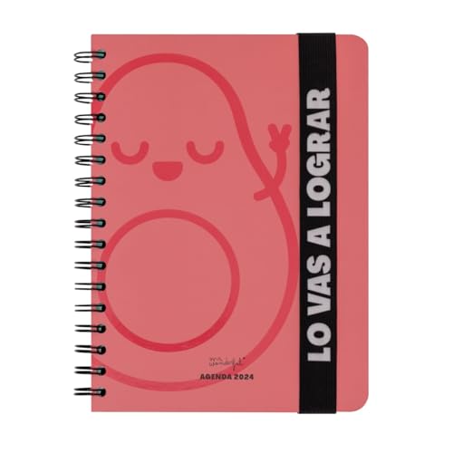 Agenda Escolar MR. WONDERFUL Wonder (2023/2024 - Semanal - Rosa) Mr. Wonderful - Cadernos e bloco de notas - semanal, rosa, marcadores, bolsa