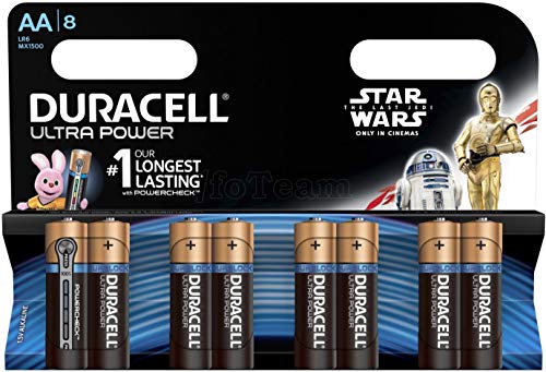 Pilhas DURACELL Ultra Power Lr6/Aa (8 unidades) Duracell - Baterias - ultra power, LR6/AA, 8 unidades