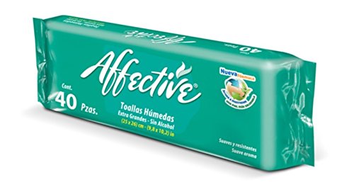 Toalhitas AFFECTIVE (40 unidades - 1 unidade) Affective - Banho e corpo - 40 unidades, affective