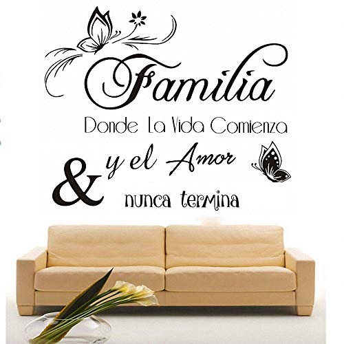 Calcomanias Palavras Calcomanía Cita Español Diciendo Familia AIPIOR - Materiais de arte e artesanato - calcomanias, palavras, cita, espanhol, família