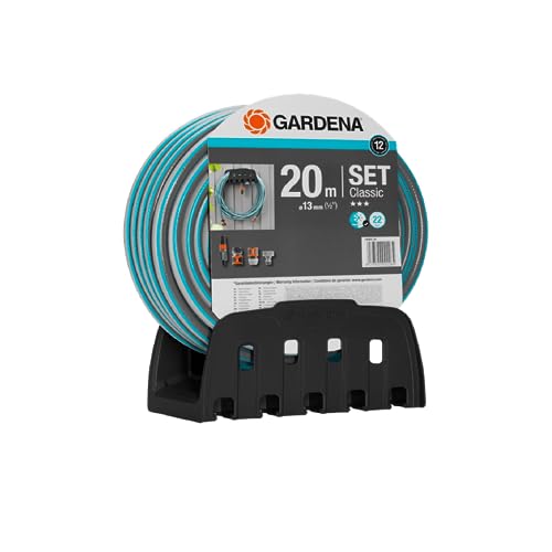 Conjunto de mangueira e suporte para mangueira gardena 18005-20 Gardena - Mangueiras de jardim - mangueira, suporte, gardena, 18005-20, compatível, resistente