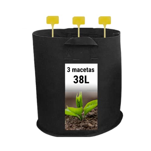 Saco de Cultivo GROWMANIA 1 Peça (Preto) GROWMANIA - Móveis de exterior - preto, tecido, resistente à água