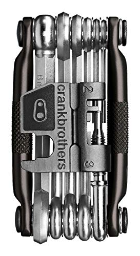 Crank Brothers M17 Multi-Tool (Ferramentas) Crankbrothers - Aquecimento, ventilação e ar condicionado - inox, preto, ferramentas, fixa