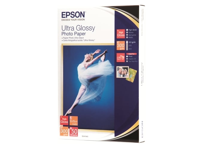Papel Fotográfico EPSON Ultra Glossy Photo Paper Epson - Papel de impressora e copiadora - ultra glossy, reprodução precisa, elevada qualidade