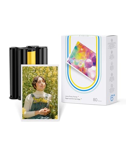 Papel Fotográfico LIENE 80 Folhas (4'' x 6'') ‎‎‎Hannto Technology Co., Ltd. - Pósteres, impressões e arte visual - 80 folhas, 4 x 6, brilhante, resistente ao desbotamento