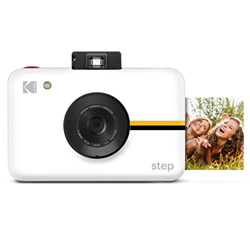 Máquina Fotográfica Instantânea KODAK Step Touch (Branco - Li-Po 700 mAh) Kodak - Câmeras de filme - flash, zoom óptico, sem filmes, bateria incorporada