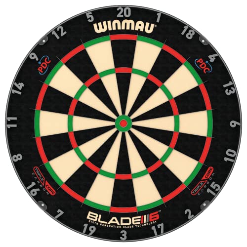 Dardos WINMAU Blade 6 Triple Core Carbon Professional Bristle Dartboard WINMAU - Alvos de dardos - triple core, carbono, bristle, sisal