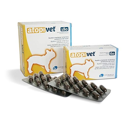 Suplemento Alimentar ATOPICET Atopivet (60 cápsulas) Bioiberica - Vitaminas e suplementos para animais de estimação - cães, gatos, dermatite, integridade cutânea