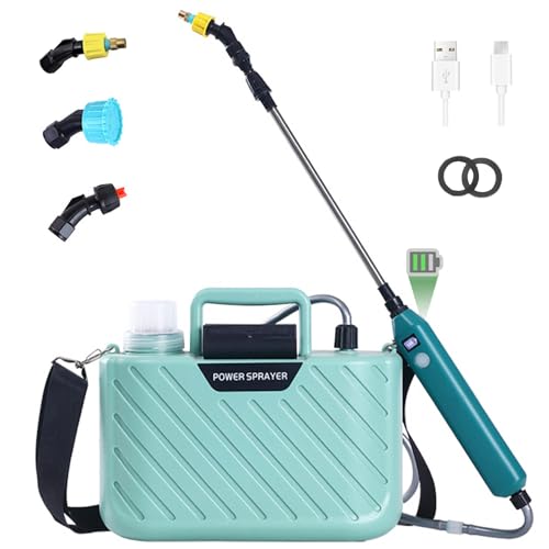 Doubfivsy 5L Pulverizador Eléctrico para Plantas DOUBFIVSY - Pulverizadores de jardim - 5 l, preto branco, plástico, regulador de pressão
