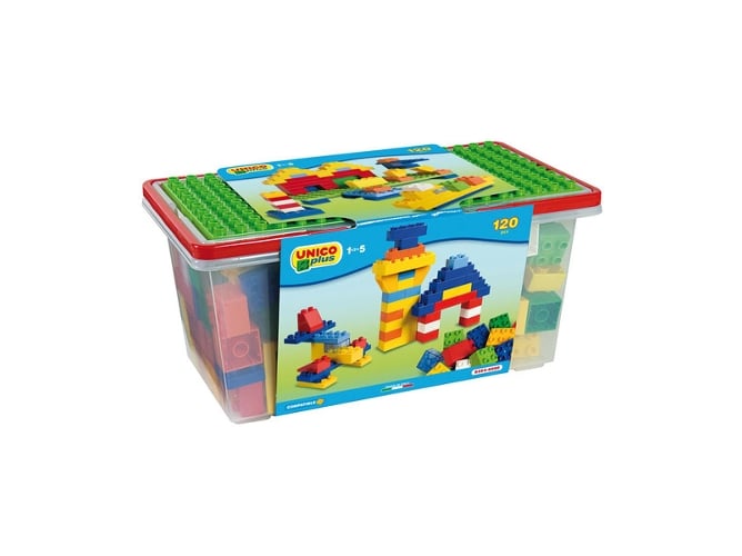 Brinquedo de Construção FALOMIR 8502 (3 anos) Unico - Blocos de encaixe - peças, 3 anos, construção, imaginação
