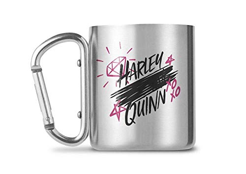 Caneca de Viagem DC Comics Harley Quinn (Prateado) Birds Of Prey - Cozinha & sala de jantar - caneca, viagem, harley quinn, dc comics, prateado