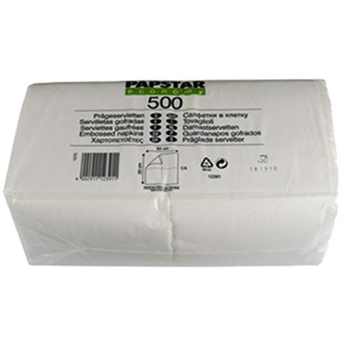 Papéis e Cartões para Impressão PAPSTAR 12391 PAPSTAR - Guardanapos de papel - 20x30 cm, 100 g/m², 50 folhas, branco