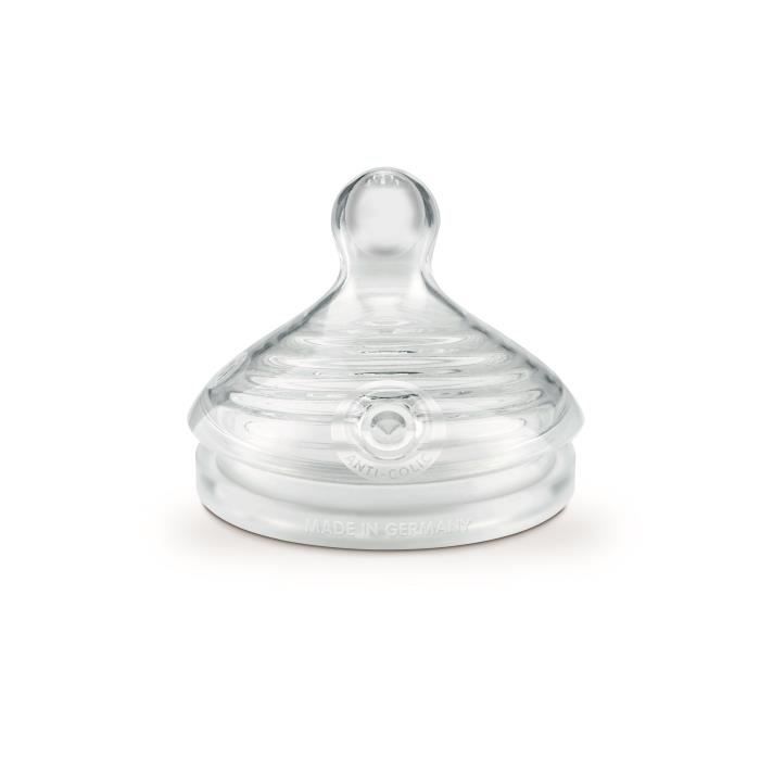 Biberão NUK Nature Sense (0-6 m - 150 ml) NUK - Bicos e forros para mamadeiras de bebê - silicone, borracha, canais mamelares, 0-6 m