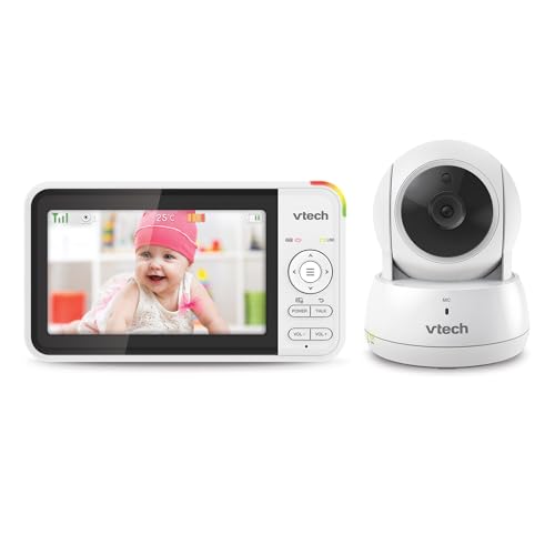 Intercomunicador para Bebé VTECH VM924 (5'' - Até 150 m) VTech - Termopares e termopilhas - 5 polegadas, 150m, monitor de vídeo, temperatura