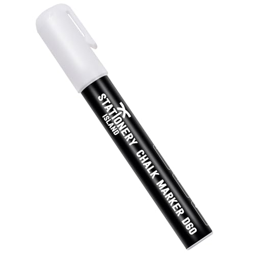 Marcador para Quadro Branco STATIONERY ISLAND 6 mm (Branco) STATIONERY ISLAND - Marcadores e marcadores de texto - 6 mm, branco, quadro branco, fáceis de usar