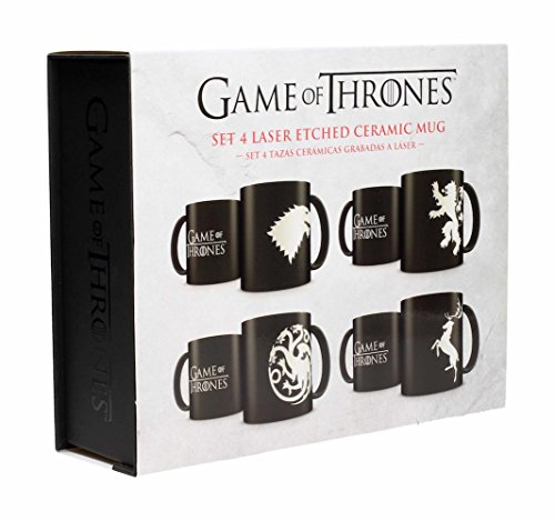 Conjunto de Tazas de Jogo OF THRONES (Idade Mínima Recomendada: 3 anos) SD Toys - Canecas - cerâmica, casa Lannister, 320 ml