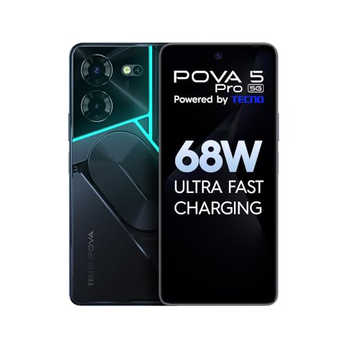 Smartphone TECNO Pova 5 Pro 5G (6.67'' - 8 GB - 256 GB - Preto) G mobiles - Telemóveis - 6.67 polegadas, 8 gb, 256 GB, dual sim, Android 11