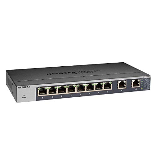 Switch NETGEAR GS110MX (8 Portas Gigabit - 1.2 Gbps) Netgear - Concentradores e comutadores - gigabit, 8 portas, 1.2 gbps
