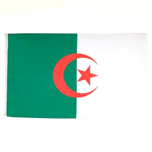Bandeira do Argélia 90x60cm | Azul, Branco AZ FLAG - Bandeiras e cataventos - bandeira, argélia, 90x60cm, azul, branco
