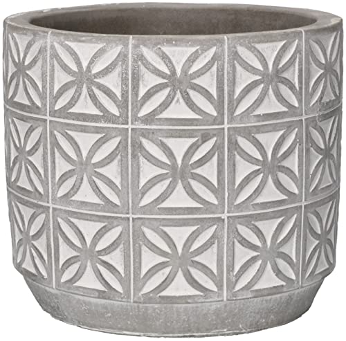 Vaso KOTARBAU Cilíndrico (Cinzento - 12x12x20cm) KOTARBAU - Materiais de arte e artesanato - cilíndrico, cinzento, plástico, 12x12x20cm