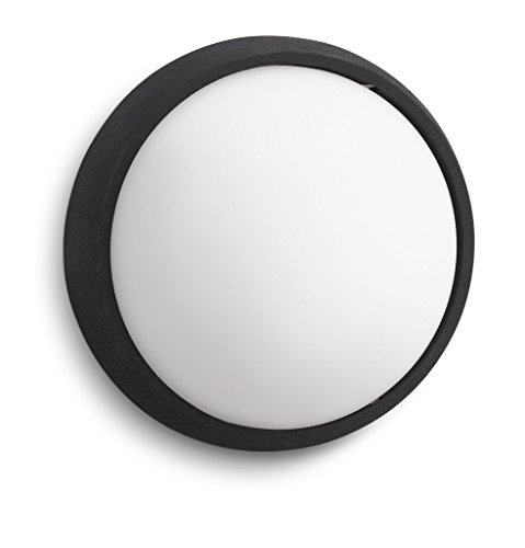 Candeeiro Exterior de Parede PHILIPS Eagle Black 17304/30/16 Philips - Luminárias de parede - branco quente, 270 Lm, ip44, 15000 horas