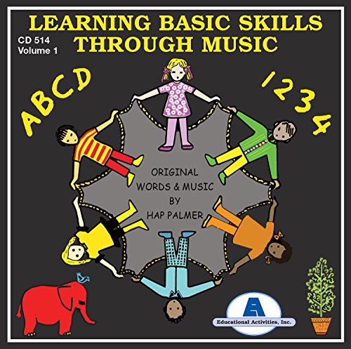 CD Hap Palmer - Learning Basic Skills Through Music 1 (1 CDs) CD BABY - Cds de música - alfabeto, números, cores, educação