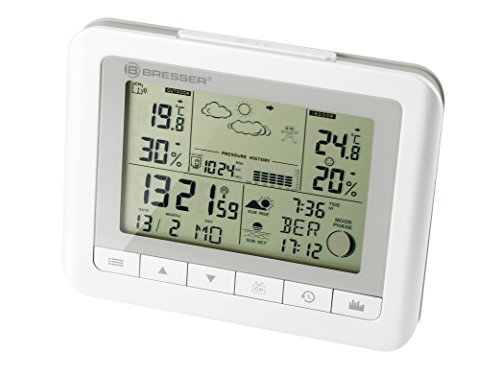 Estação Meteorológica Digital BRESSER Trend WF-7007500GY Bresser - Previsores do tempo e estações - digital, 5 linhas, temperatura, humidade, pressão