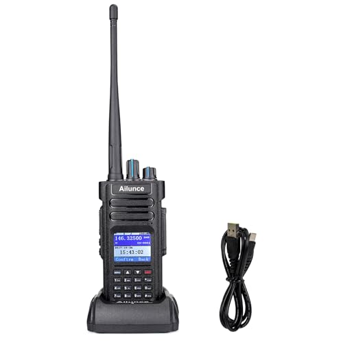 Walkie-Talkies Retevis Ailunce HD1 (10 W) Retevis - Rádios bidirecionais - 10 W, preto, 3200 mAh, ca