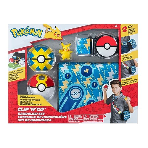Figura de Ação POKEMON Clip´n Go - Pikachu Jazwares - Bonecos de ação e brinquedo - figura, ação, pikachu, clip, cinto, poke ball
