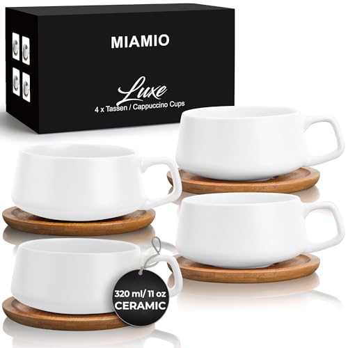 Conjunto de 4 Canecas MIAMIO Miamio Branco MIAMIO - Xícaras de café e chá - conjunto, 4 canecas, polipropileno, branco