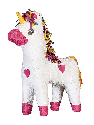 Piñata DISFRAZZES Licorne Rosa e Branca (45 x 33 cm) amscan - Brinquedos - piñata, licorne, rosa, branca