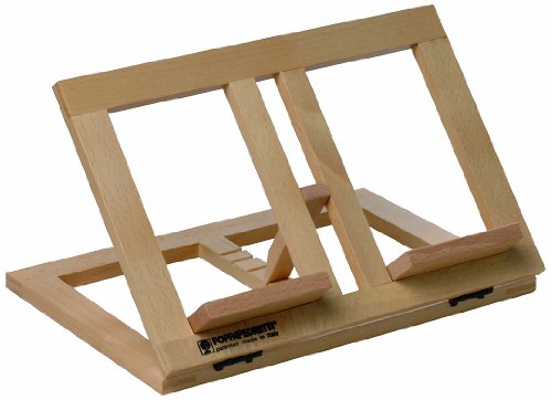 Suporte para Livro FOPPAPEDRETTI Reading Preto Faia, Nylon Foppapedretti - Púlpitos - faia, nylon, dobrável, 5 posições, superfície anti-derrapante