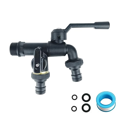 Torneira Dupla para Jardim Qhens | Aço Inoxidável QHENS - Torneiras - torneira dupla, jardim, aço inoxidável, exterior