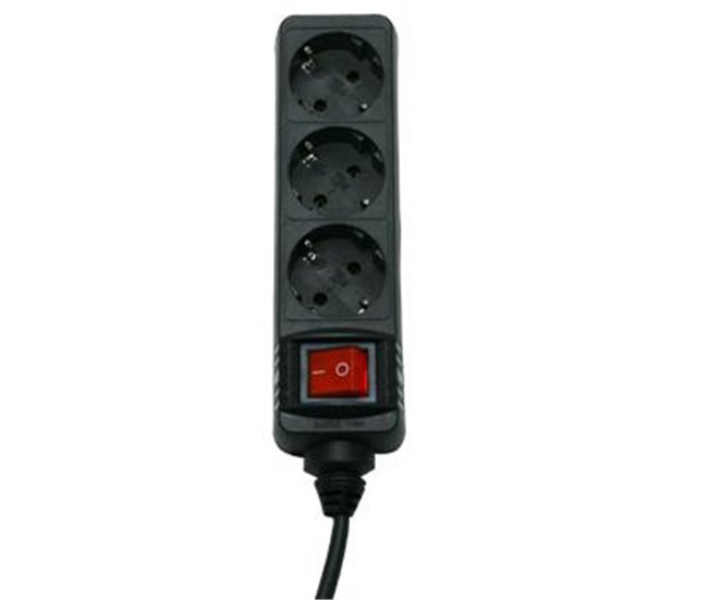 Extensão Elétrica HAMA Technics 00030392 | 3 tomadas | 1,5 m - Preto Hama - Filtros de linha e supressores de surtos - preto, interruptor, schuko, 15m