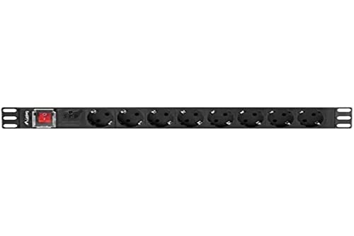 PDU VERTIV LANBERG PDU-08F-0200-BK | Preto Lanberg - Transformadores de voltagem e reguladores - pdu, vertiv, lanberg, preto