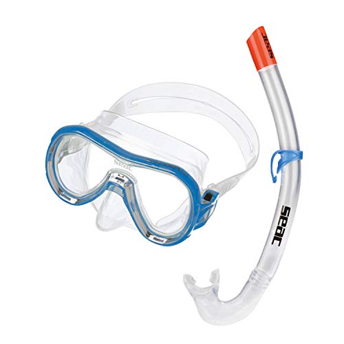 Máscara de mergulho SEAC Panarea Crianças vidro temperado silicone azul, transparente SEAC - Máscaras de mergulho e snorkeling - vidro temperado, silicone, azul, transparente