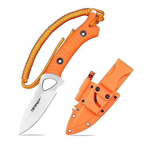 Faca TONIFE Explorer (Lâmina: 11 cm - Total: 18.5 cm) TONIFE - Facas de caça e sobrevivência - 11 cm, aço inoxidável, antiaderente, resistente à corrosão