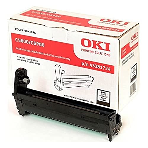 Tambor de imagem OKI 43381724 Preto (1 unidade) OKI - Tambores de impressora e kits de tambor - laser, preto, oki c5800/c5900, tambor