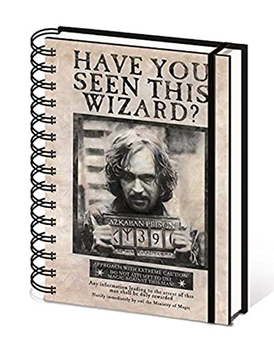 Caderno PYRAMID INTERNATIONAL SR72252 (A5) Pyramid International - Cadernos e bloco de notas - Harry Potter, A5, elástico colorido, margens preto