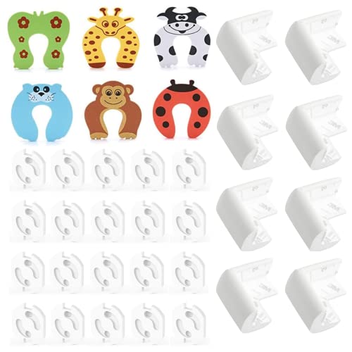 Kit de Segurança HOMYBABY 34 Peças (Idade Mínima: 0 meses) HOMYBABY - Travas de segurança para bebê - segurança, 34 peças, 0+ meses