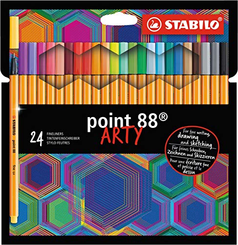 STABILO Point 88 Arty Penna tecnica multicolore 24 pz Stabilo - Canetas - multicolor, hexagonal, lavável, resistente