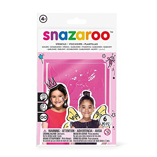 Stencils para Maquilhagem SNAZAROO Fantasia | Rapariga Snazaroo - Ferramentas de medição e marcação de artesanato - stencil, maquilhagem, fantasia